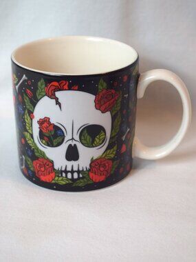 2022 Hacche Retail Ltd True Crime Addict Mug I Must Confess...Skull and Roses